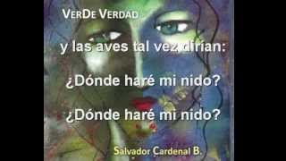 Salvador Cardenal Barquero CD VERDE DE VERDAD Canción ¿Dónde haré mi nido [upl. by Alyam]