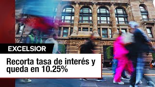 Banxico reduce tasa de interés a 1025 en su cuarto recorte del año [upl. by Eliot]