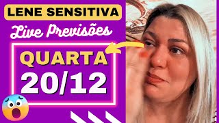 LENE SENSITIVA LIVE PREVISÕES 201223 💖🙏 [upl. by Nauqaj]