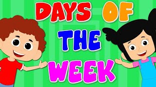 Days of The Week  Kids Fun Learning  Name Of Days [upl. by Norrie]