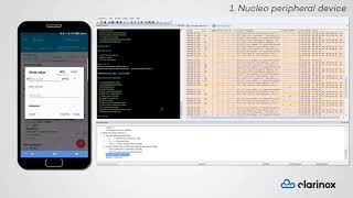 ClarinoxBlue demonstration on STM32WB55 Nucleo68 [upl. by Rimidalb]