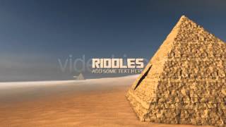 HISTORICAL MOVIE TRAILER  PYRAMIDS AFTER EFFECTS TEMPLATE [upl. by Berhley]