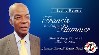 Thanksgiving Service for the Life of Francis St Aubyn Plummer [upl. by Marieann]