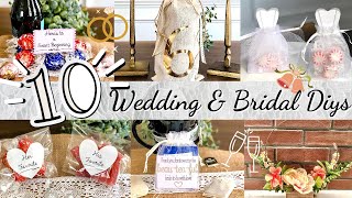 10 Dollar Tree Wedding Favor Ideas l Easy Bridal Shower Favors l Beautiful amp Affordable Wedding DIYS [upl. by Rosamond]