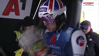 Dave Ryding 🇬🇧  Gurgl mens slalom Nov 18 2023 both runs [upl. by Tamera]