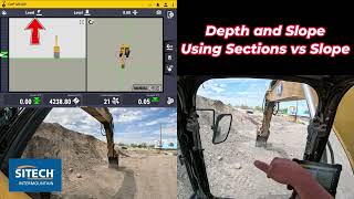 Earthworks Depth and Slope Sections vs Slope Excavator [upl. by Mercuri]