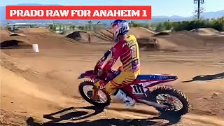 Jorge Prado RAW Testing for Supercross 2024 💥 [upl. by Innek]