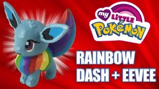 EEVEE EVOLVES INTO RAINBOW DASH  Custom Pokemon  My Little Pony Mashup Tutorial [upl. by Irok484]