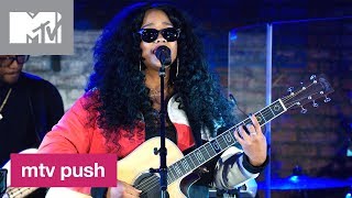 Grammy Award Winner HER Performs ‘As I Am’ ‘Carried Away’ amp ‘Fate’ Live  MTV Push [upl. by Aicelf]