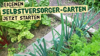 Eigenen Gemüsegarten anlegen und im selben Jahr ernten  Gartenplanung für Selbstversorgung [upl. by Ahilam98]