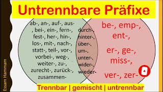 Untrennbare PräfixeVorsilben  Verben mit untrennbaren PräfixenVorsilben  WITH SUBTITLES مترجم [upl. by Jarret784]