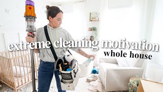 WHOLE HOUSE CLEAN WITH ME CLEANING MOTIVATION 2023 [upl. by Ahseya]