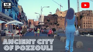 Evening walk in POZZUOLI Naples  4K [upl. by Savick]