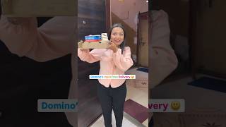 Free Delivery mein Domino’s mangaya 😵 Shorts pizza viral [upl. by Ahcmis773]