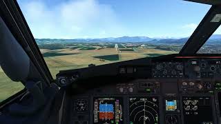 Microsoft Flight Simulator  PMDG 737 Landing at Grenoble [upl. by Colet]