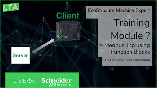 EcoStruxure Machine Expert Training  Mxx Modbus Tcp with Function Blocks Read  Write [upl. by Annovy]