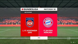 EA SPORTS FC 25  Heidenheim vs FC Bayern München  Bundesliga Matchday 30 [upl. by Hpesoj]