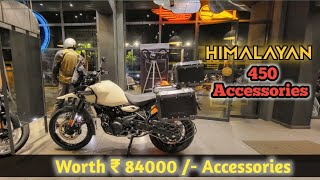 Himalayan 450 Accessories  Fully loaded Himalayan 450 All Accessories for Himalayan 450 [upl. by Deelaw120]