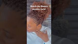 Passion twist youtubeshorts braidhairstylesforblackwomen hairstyles shortvideo [upl. by Hgeilhsa]