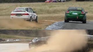 Highlights Regularity Round 1 Tasmanian Circuit Racing Championship TCRC Baskerville 2024 [upl. by Latreshia]