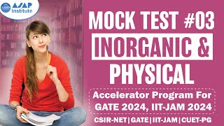 Cracking the Code GATE Mock Test 03 Inorganic and Physical Chemistry  ASAP Institute CHEMTIME [upl. by Burdett]