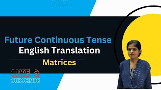 new Futture Continuous Tense 10th youtube English Translation english DrMADHURI viralvideo 2024 [upl. by Aldwin]