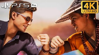 JOHNNY CAGE VS MONK RAIDEN  PS5 PRO  4K60 ULTRA HD  HDR [upl. by Agretha]