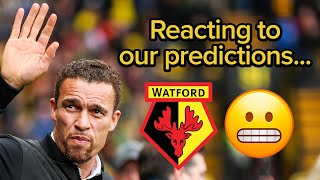 Reacting to our Watford 2324 predictions 😬 [upl. by Khalil]