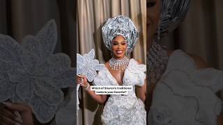 Beautiful Idoma bride 😍🤩 celebrity trending wedding fashion nigerianwedding [upl. by Ydal]