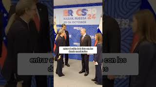 Momento en que Putin no le permite a Maduro entrar al salón de la foto con los demás mandatarios [upl. by Suzetta128]