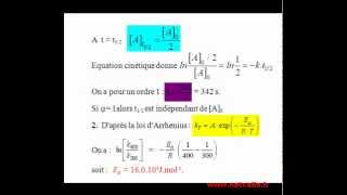 Exercice corrigé cours et vidéo sur la cinétique de la décomposition eau oxygénéemp4 [upl. by Accissej]