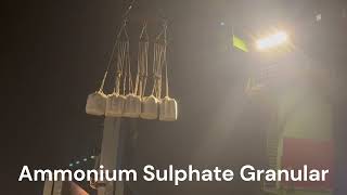 500MT Ammonium sulphate loading by break bulk vessel [upl. by Valera]