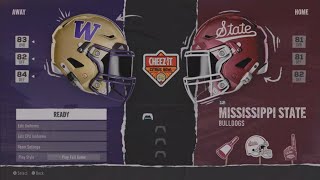 CITRUS BOWL Washington V 12 Mississippi State YEAR 1 [upl. by Descombes]