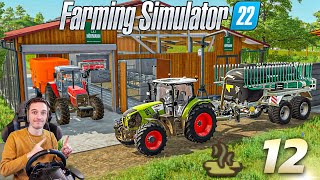 PREMIER ÉPANDAGE DE LISIER  FARMING SIMULATOR 22  Carrière Suivie 12 [upl. by Stanhope]