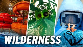 Americas LARGEST Water Park Resort Wilderness  All Slides 2023 [upl. by Orva501]