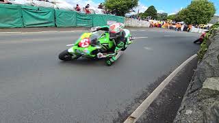 Southern 100 2024  Steam Packet Senior Race  Church Bends [upl. by Matrona]