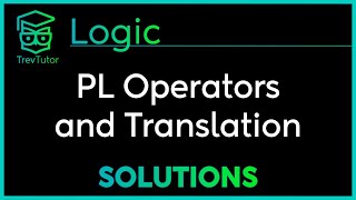 Four Exercises in TRANSLATING ENGLISH into PROPOSITIONAL LOGIC  LOGIC [upl. by Lsiel]