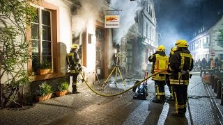 70000 Platten und CDs verbrennen bei Gebäudebrand in Geisenheim [upl. by Yelahc]