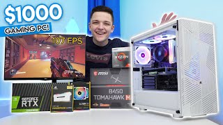 Epic 1000 Gaming PC Build 2020 4K Gaming Benchmarks  RTX 2060 Super  Ryzen 3600 [upl. by Adamo]