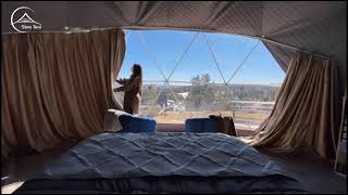 Glamping Geodesic Dome Tent [upl. by Samul601]