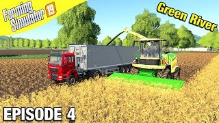 WHOLE CROP SILAGE Farming Simulator 19  Green River with Daggerwin Ep 4 [upl. by Jonina]