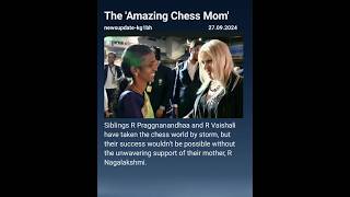 The Amazing Chess MomPraggnanandhaa R Vaishali [upl. by Ahseyn]