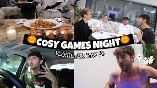 COSY GAMES NIGHT w THE GANG  Vlogtober Day 26 [upl. by Airotel692]