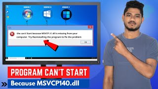 Fix The program cant start because msvcp140dll is missing windows 7 2024 [upl. by Yadseut997]