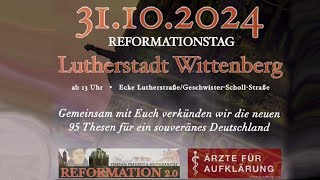 Lutherstadt Wittenberg am 31102024 Reformationstag 20 ab ca 13 Uhr [upl. by Us338]