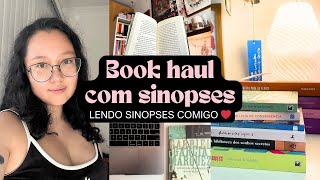 Lendo sinopses dos livros que comprei  book haul [upl. by Acsot]