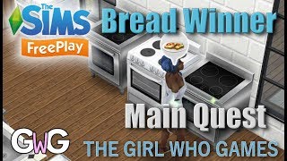 The Sims Freeplay Bread Winner Quest [upl. by Harp797]