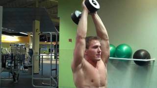 How To Standing Overhead Dumbbell Tricep Extension [upl. by Ringe887]