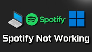 Spotify App Not Working Fix in Windows 11 Tutorial [upl. by Etteoj]