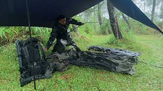 Solo Camping Heavy Rain 🌧🌩 Struggle in Heavy Rain [upl. by Germayne]